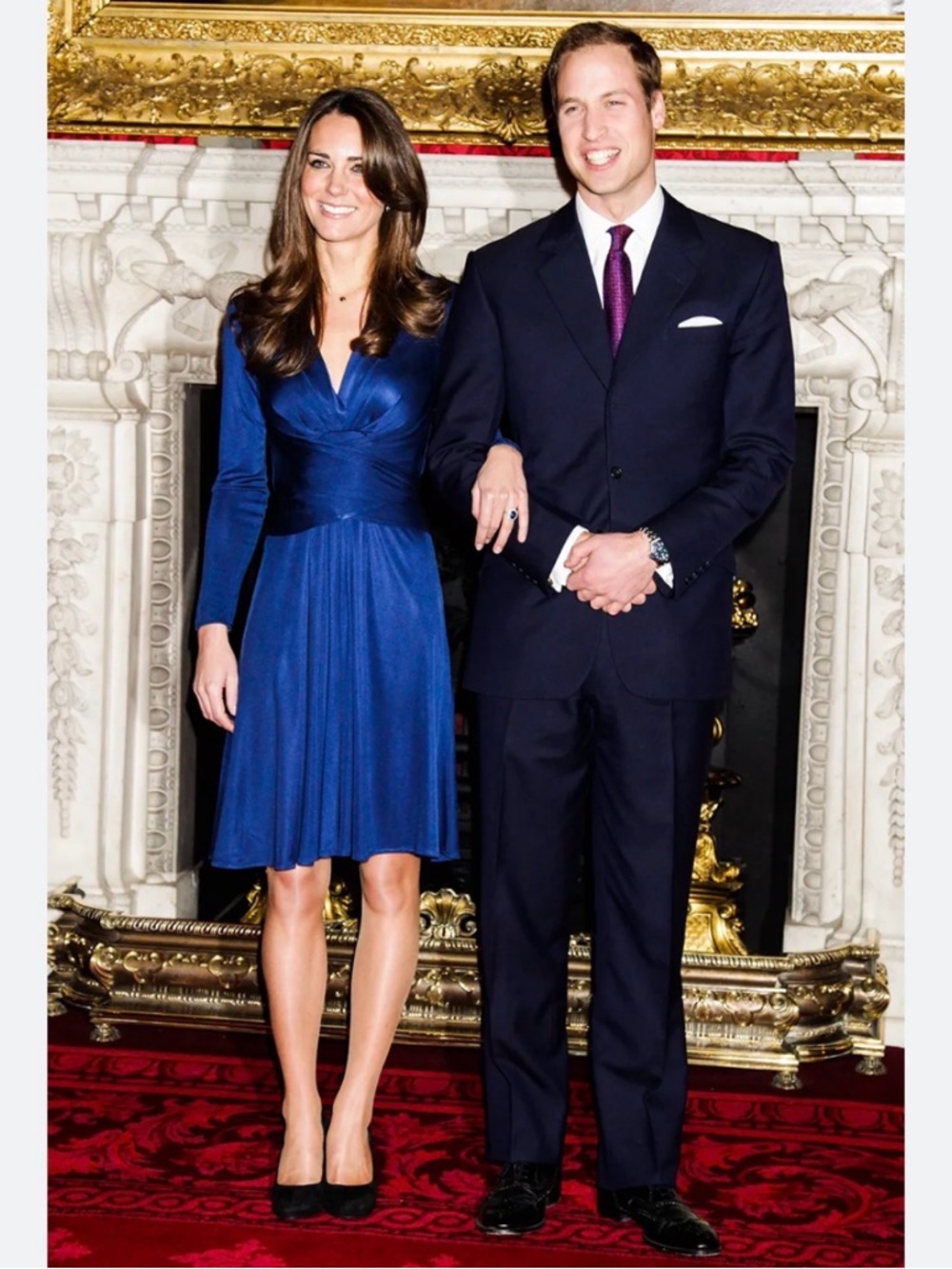 Kate Middleton Issa London Silk Jersey Engagement Dress